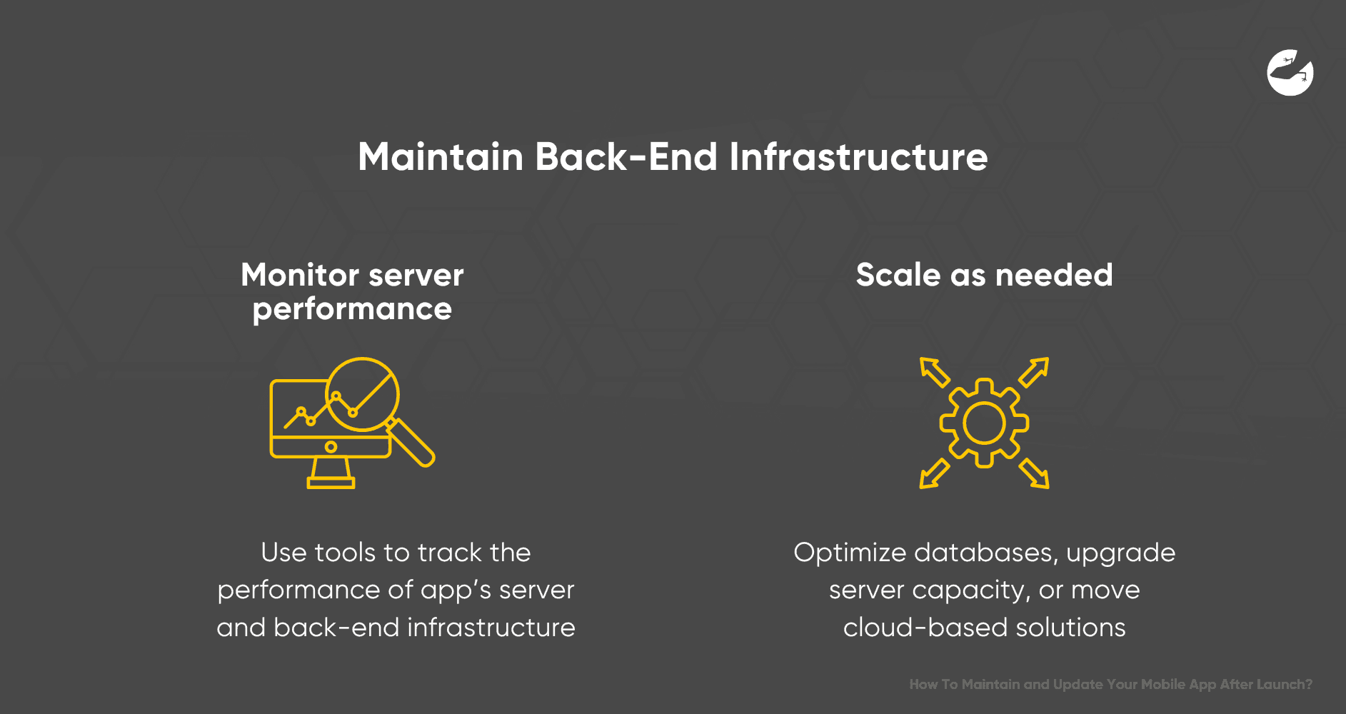 Maintain Back-End Infrastructure How To Maintain and Update Mobile App After Launch